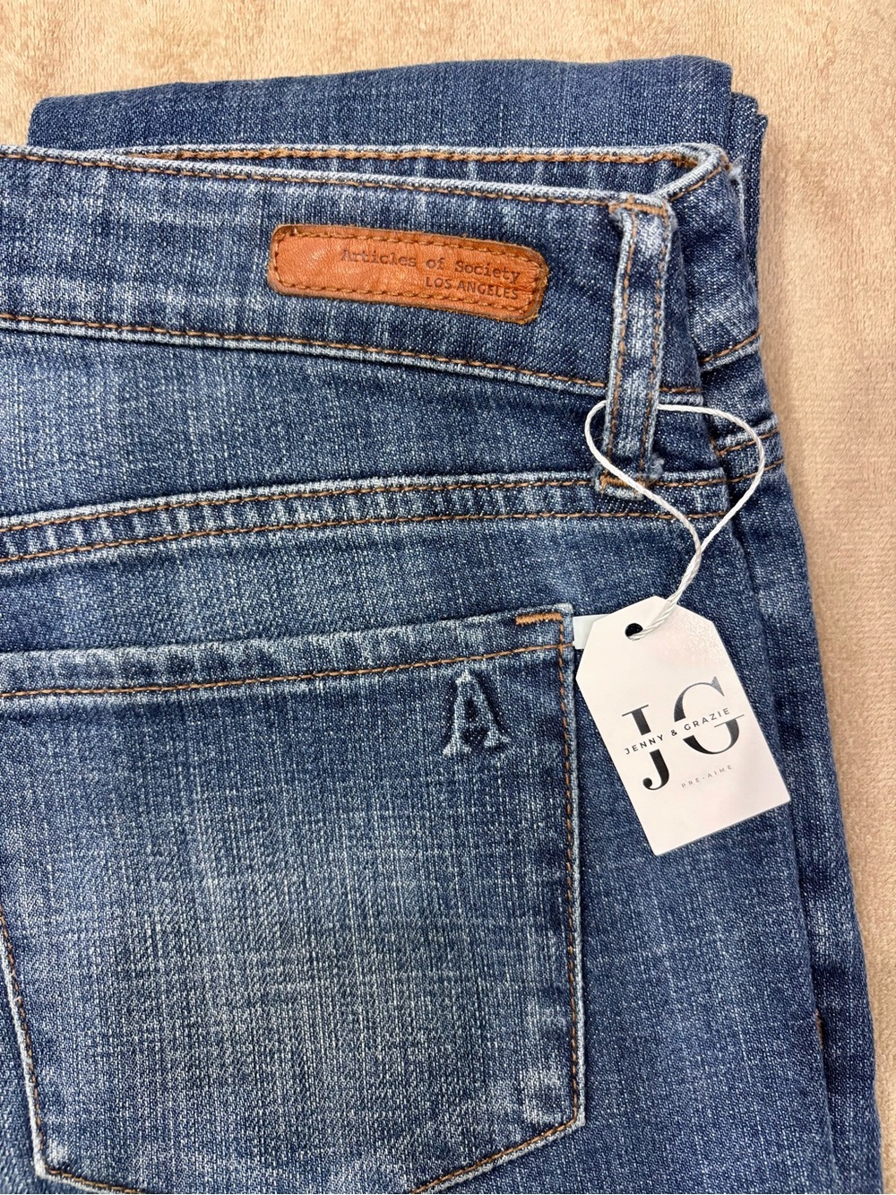 Y2K - Articles Of Society Women's Blue Straight Leg Jeans